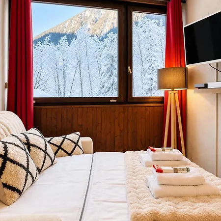 : Intime Au Bord Du Des Gaillands Et Pistes De Appartamento Chamonix